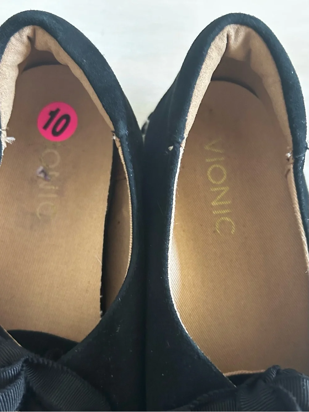 Vionic Beach Sandy women’s shoes, black, lace up, size 10. New. Espadrille style